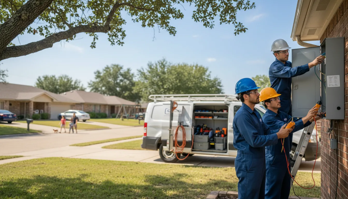 Certified electrician providing emergency electrical services in Wallisville, TX